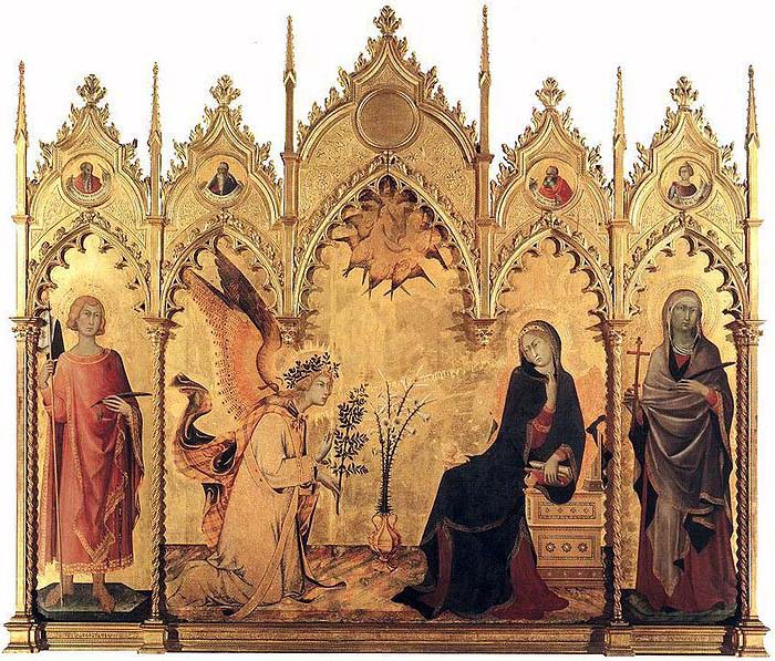 The Annunciation with St. Margaret and St. Asano,